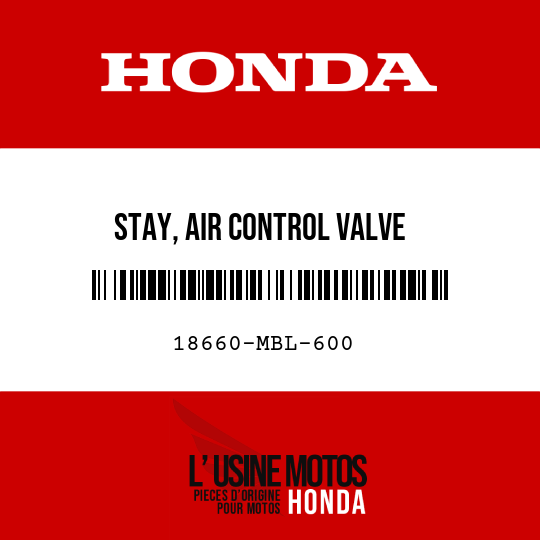 image de 18660-MBL-600 STAY, AIR CONTROL VALVE
