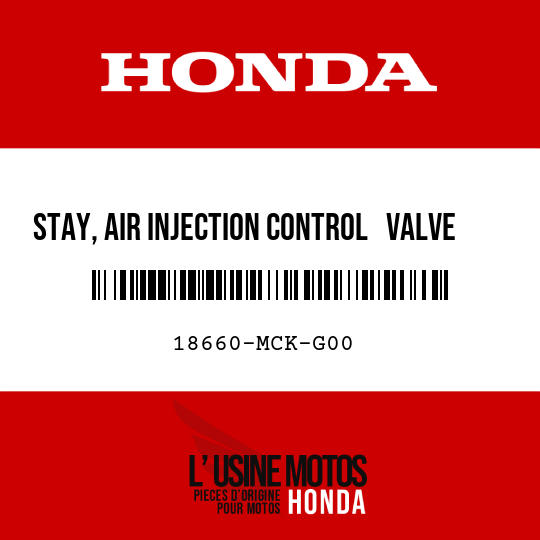 image de 18660-MCK-G00 STAY, AIR INJECTION CONTROL   VALVE