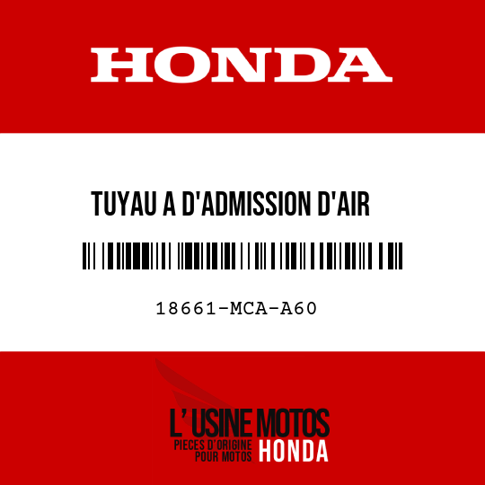 image de 18661-MCA-A60 TUYAU A D'ADMISSION D'AIR