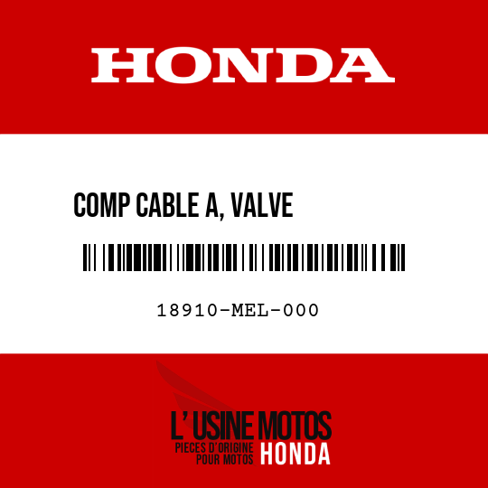 image de 18910-MEL-000 COMP CABLE A, VALVE          ECHAPPEMENT
