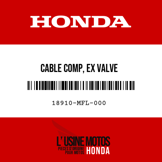 image de 18910-MFL-000 CABLE COMP, EX VALVE