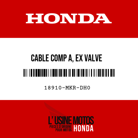 image de 18910-MKR-DH0 CABLE COMP A, EX VALVE