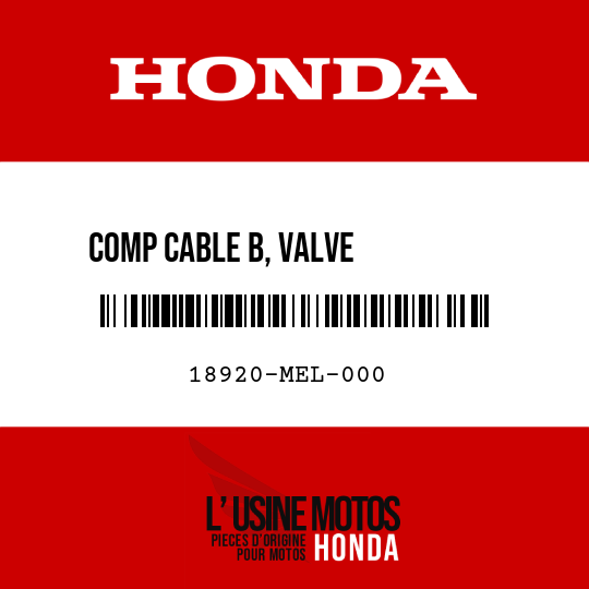 image de 18920-MEL-000 COMP CABLE B, VALVE          ECHAPPEMENT