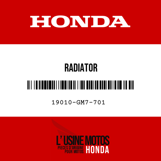 image de 19010-GM7-701 RADIATOR