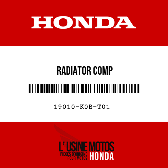 image de 19010-K0B-T01 RADIATOR COMP