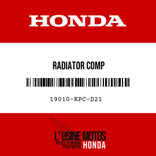 image de 19010-KPC-D21 RADIATOR COMP