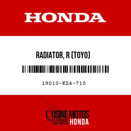 image de 19010-KZ4-710 RADIATOR, R (TOYO)