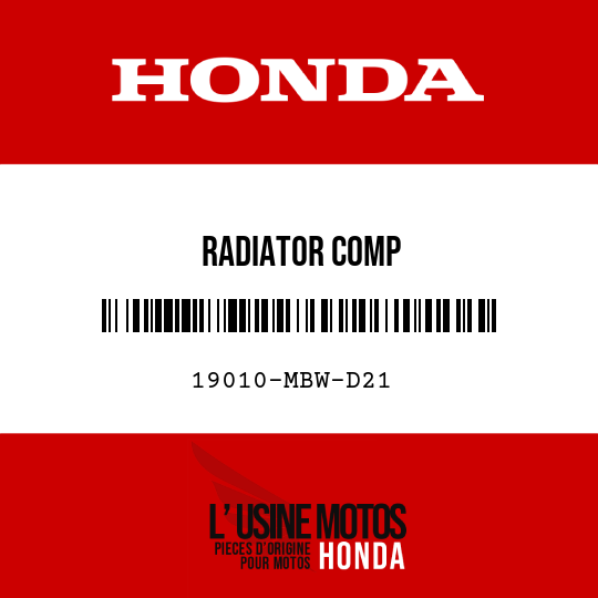 image de 19010-MBW-D21 RADIATOR COMP