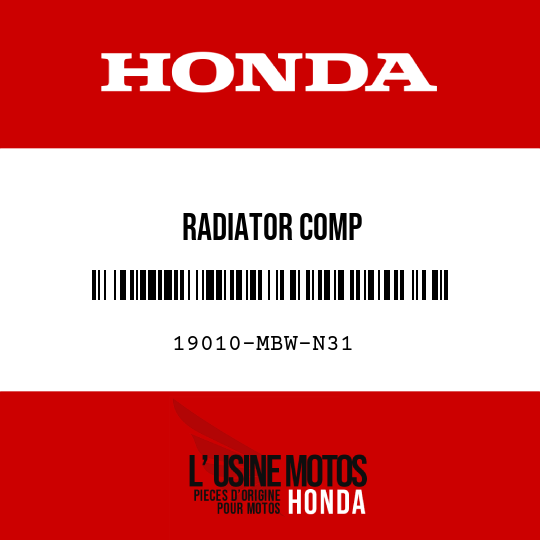 image de 19010-MBW-N31 RADIATOR COMP