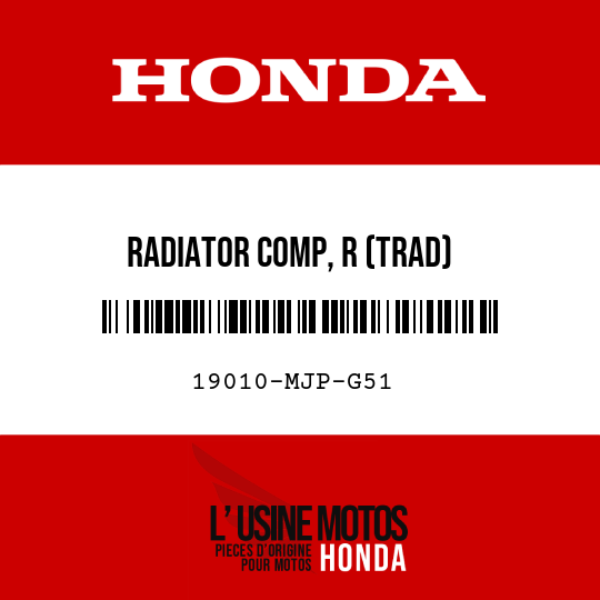 image de 19010-MJP-G51 RADIATOR COMP, R (TRAD)