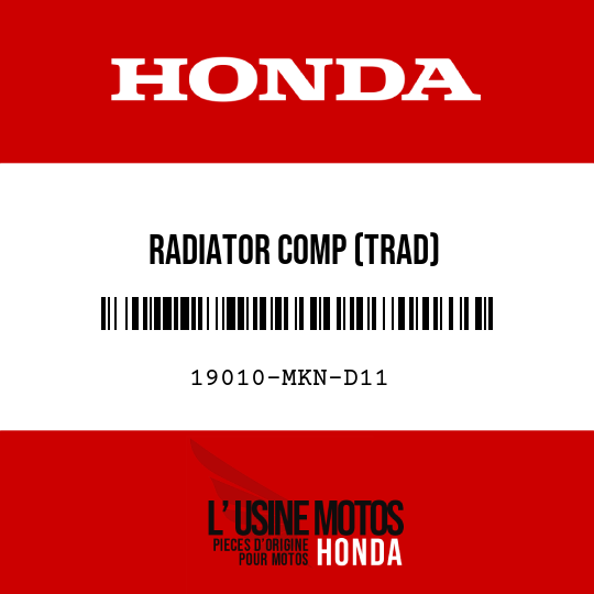 image de 19010-MKN-D11 RADIATOR COMP (TRAD)