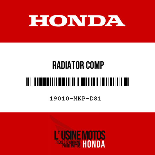 image de 19010-MKP-D81 RADIATOR COMP