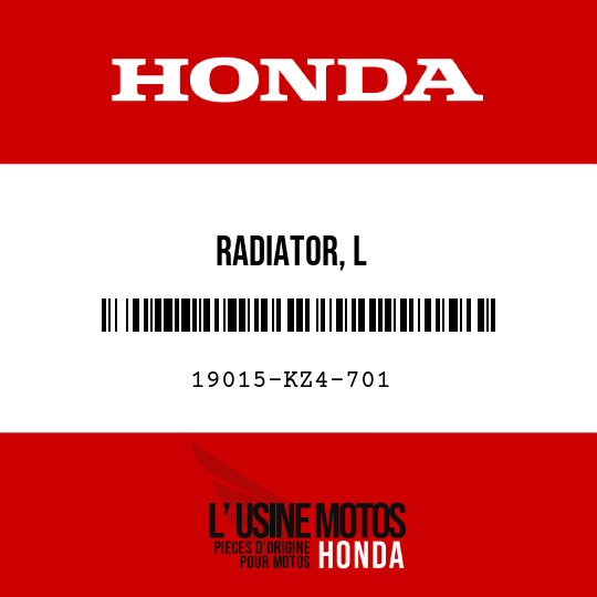 image de 19015-KZ4-701 RADIATOR, L