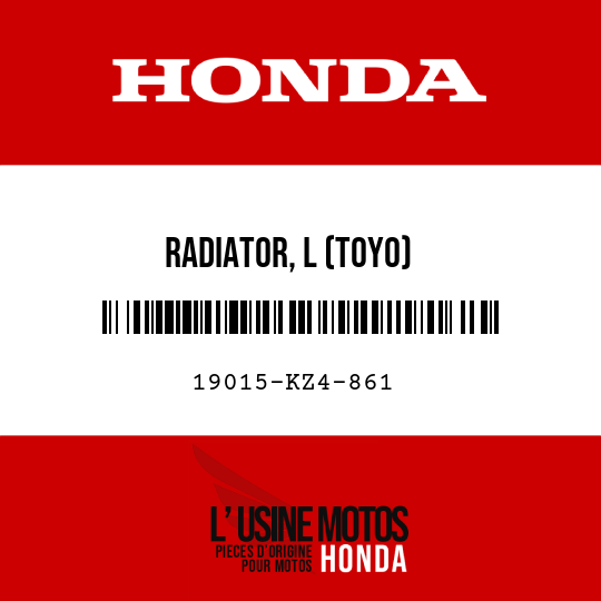 image de 19015-KZ4-861 RADIATOR, L (TOYO)