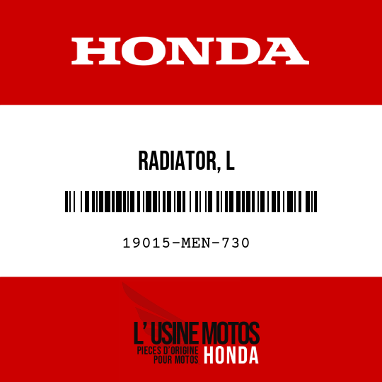 image de 19015-MEN-730 RADIATOR, L