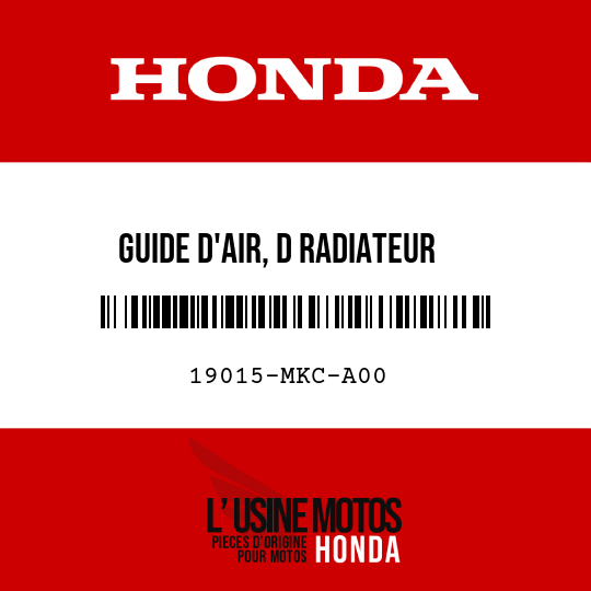 image de 19015-MKC-A00 GUIDE D'AIR, D RADIATEUR