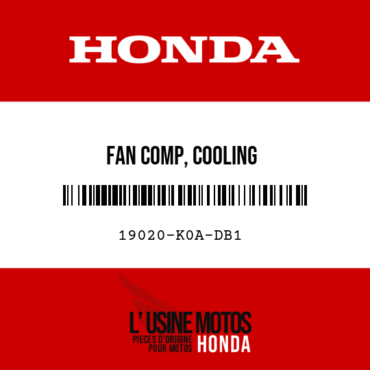 image de 19020-K0A-DB1 FAN COMP, COOLING