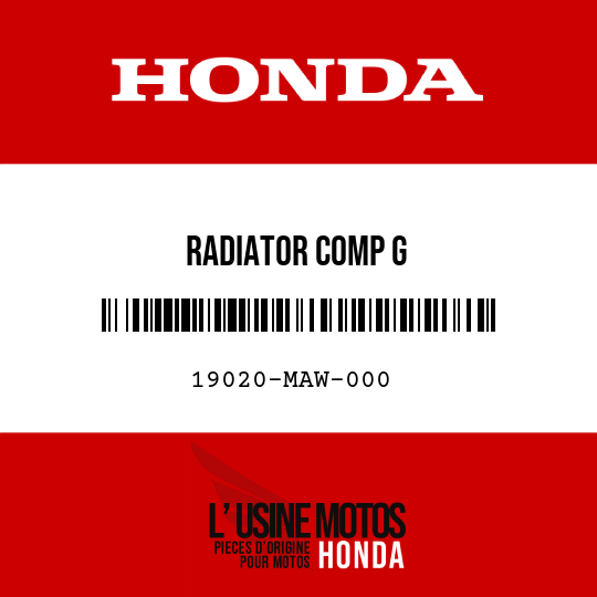 image de 19020-MAW-000 RADIATOR COMP G