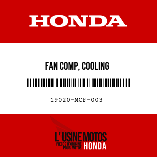 image de 19020-MCF-003 FAN COMP, COOLING