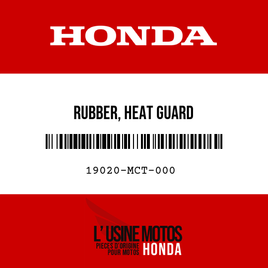 image de 19020-MCT-000 RUBBER, HEAT GUARD