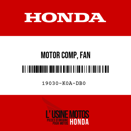 image de 19030-K0A-DB0 MOTOR COMP, FAN