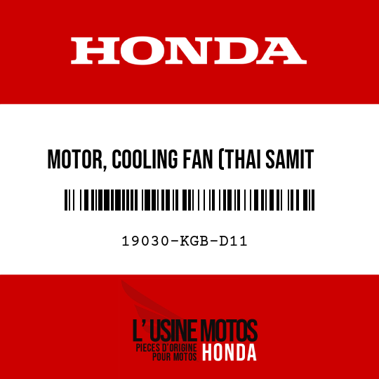 image de 19030-KGB-D11 MOTOR, COOLING FAN (THAI SAMIT MITSUBA)
