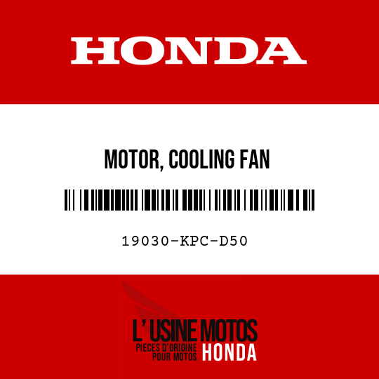 image de 19030-KPC-D50 MOTOR, COOLING FAN