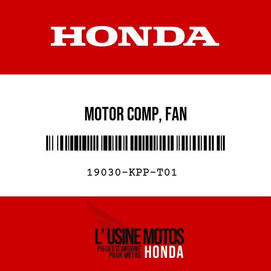 image de 19030-KPP-T01 MOTOR COMP, FAN