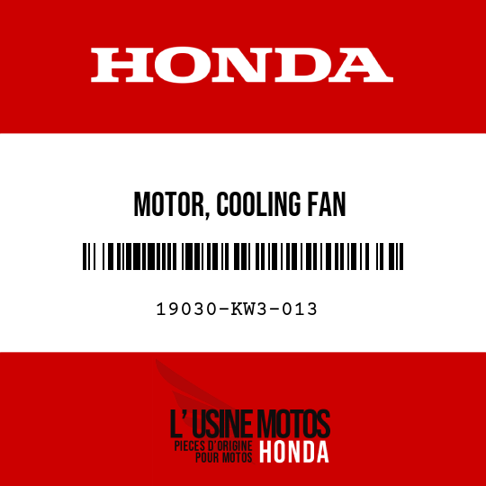 image de 19030-KW3-013 MOTOR, COOLING FAN