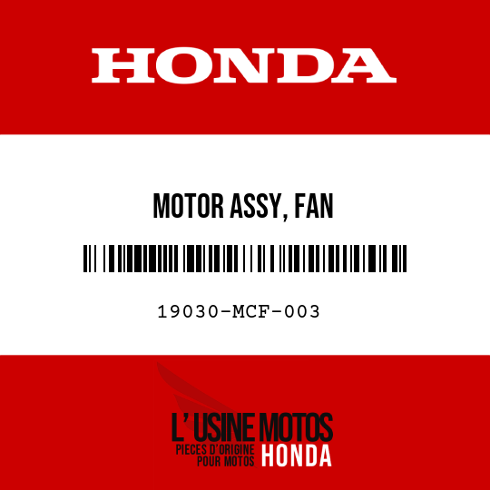 image de 19030-MCF-003 MOTOR ASSY, FAN