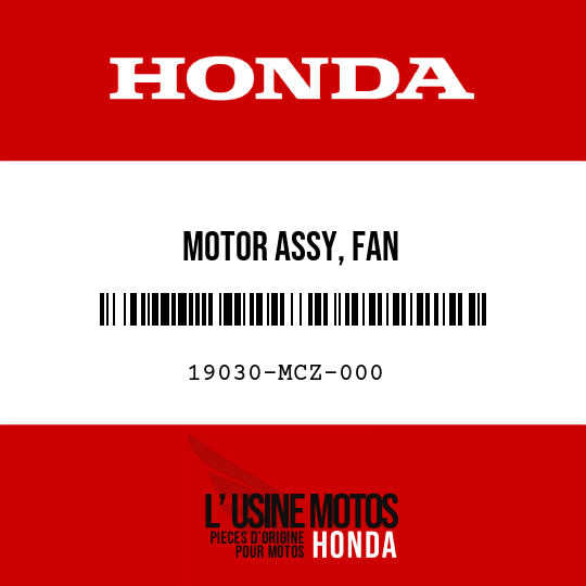 image de 19030-MCZ-000 MOTOR ASSY, FAN