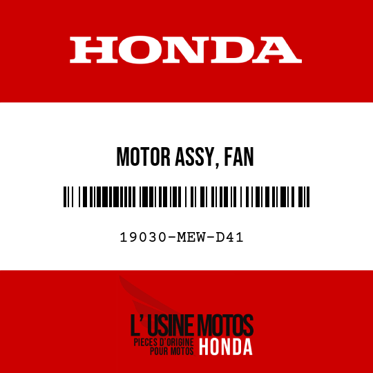 image de 19030-MEW-D41 MOTOR ASSY, FAN