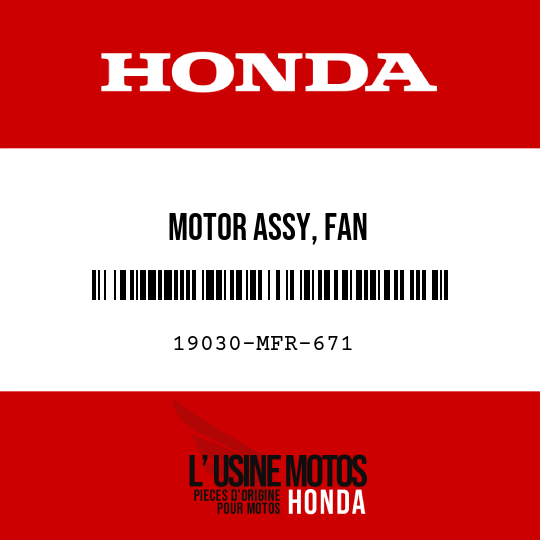 image de 19030-MFR-671 MOTOR ASSY, FAN