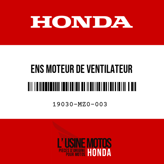 image de 19030-MZ0-003 ENS MOTEUR DE VENTILATEUR