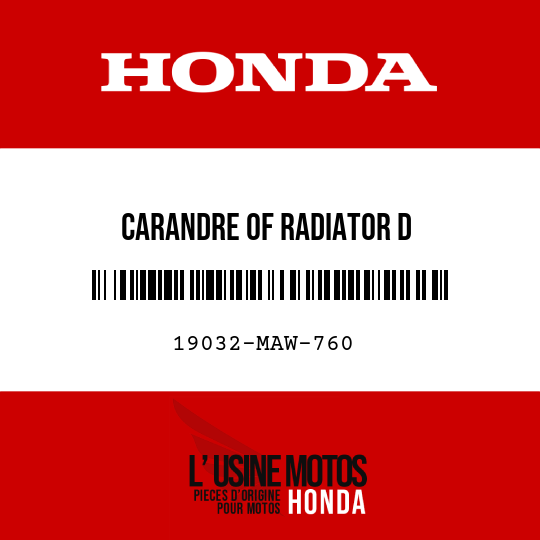 image de 19032-MAW-760 CARANDRE OF RADIATOR D