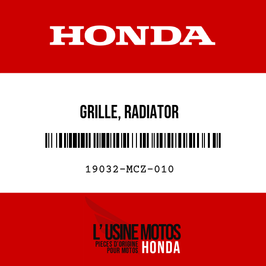 image de 19032-MCZ-010 GRILLE, RADIATOR