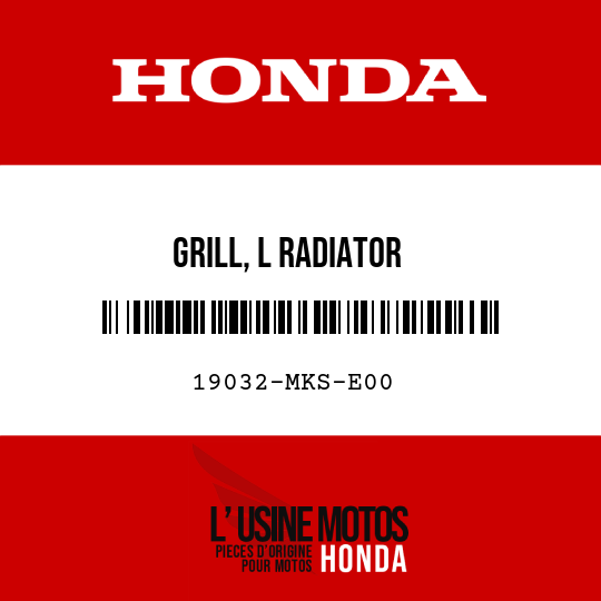 image de 19032-MKS-E00 GRILL, L RADIATOR