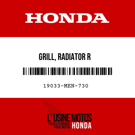 image de 19033-MEN-730 GRILL, RADIATOR R