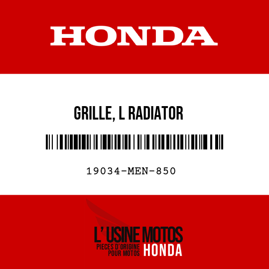 image de 19034-MEN-850 GRILLE, L RADIATOR