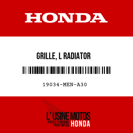 image de 19034-MEN-A30 GRILLE, L RADIATOR