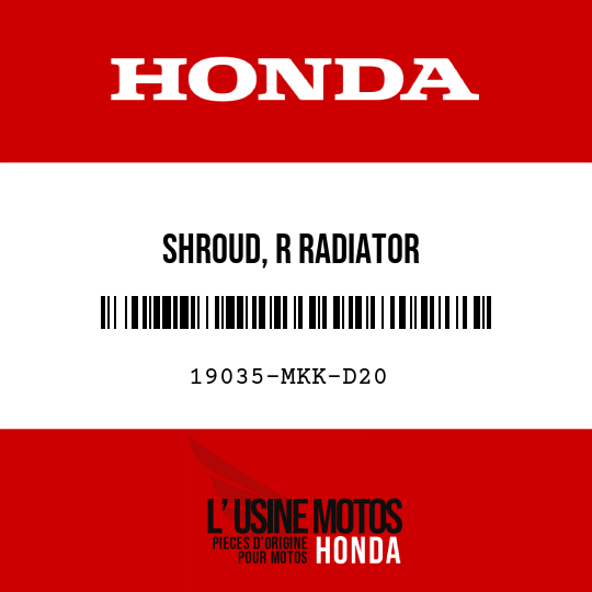 image de 19035-MKK-D20 SHROUD, R RADIATOR