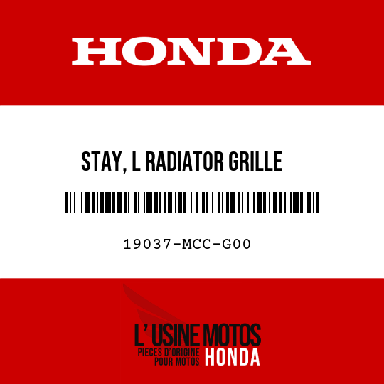 image de 19037-MCC-G00 STAY, L RADIATOR GRILLE