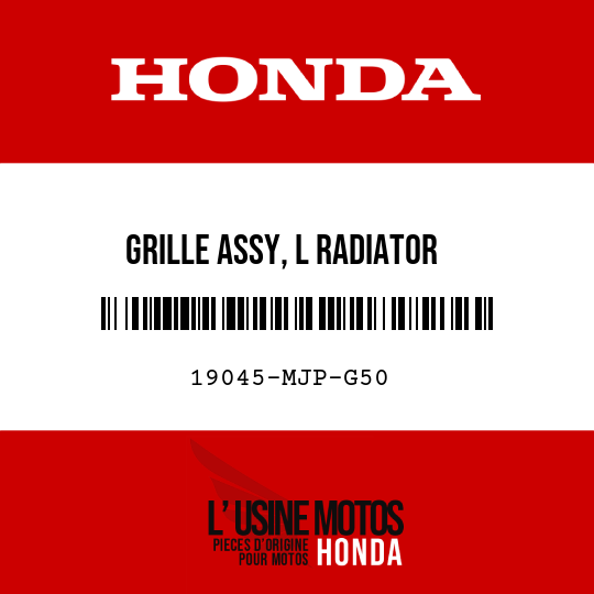 image de 19045-MJP-G50 GRILLE ASSY, L RADIATOR