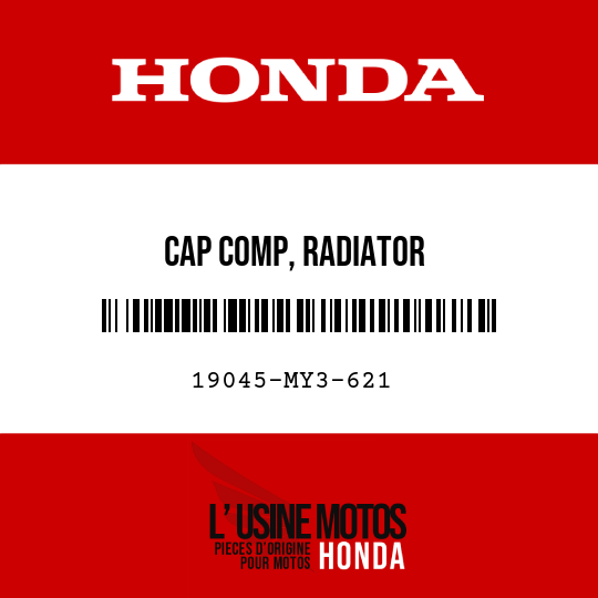 image de 19045-MY3-621 CAP COMP, RADIATOR