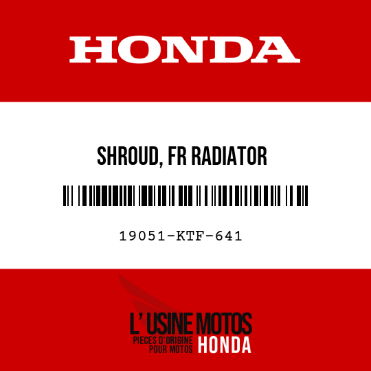 image de 19051-KTF-641 SHROUD, FR RADIATOR