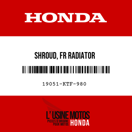 image de 19051-KTF-980 SHROUD, FR RADIATOR