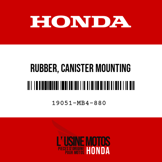 image de 19051-MB4-880 RUBBER, CANISTER MOUNTING