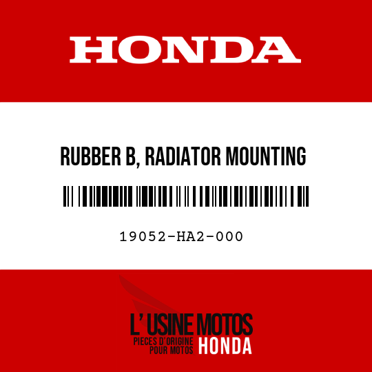 image de 19052-HA2-000 RUBBER B, RADIATOR MOUNTING