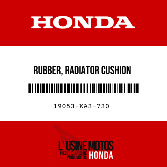 image de 19053-KA3-730 RUBBER, RADIATOR CUSHION