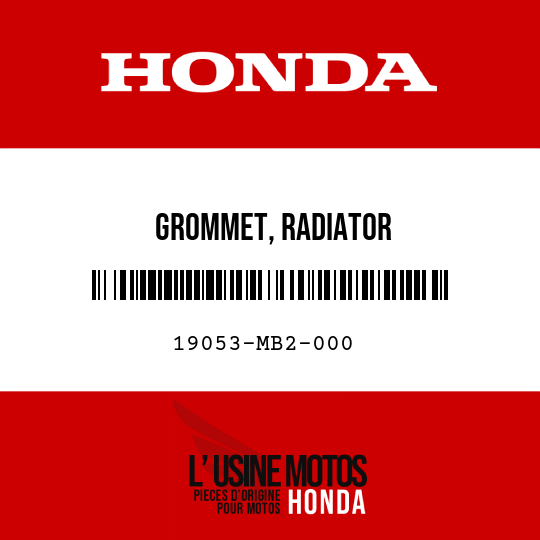 image de 19053-MB2-000 GROMMET, RADIATOR